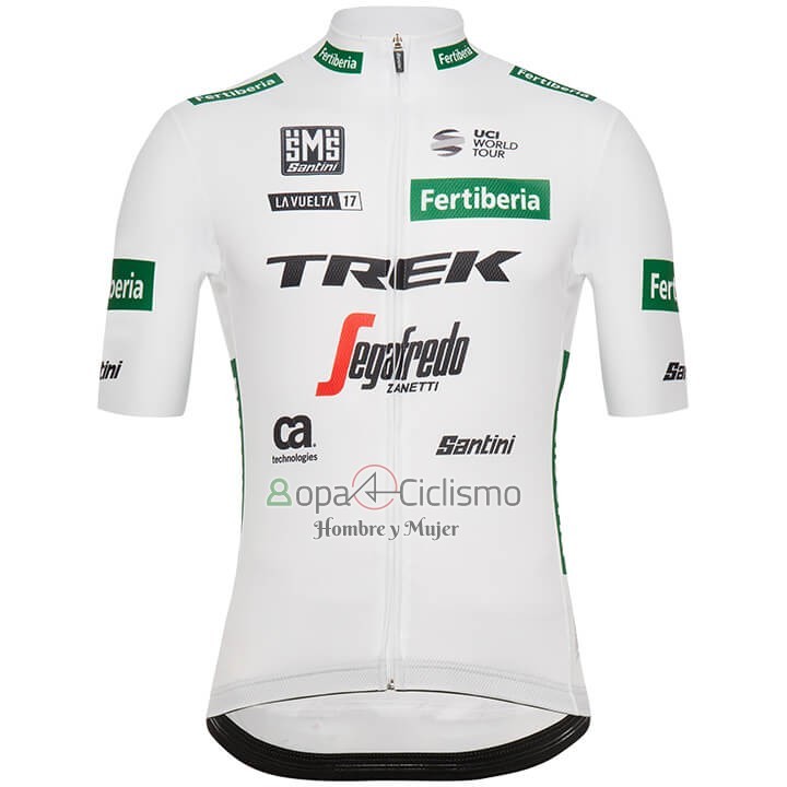 Trek Segafrojoo Ropa Ciclismo Culotte Corto 2018 Mangas Cortas Blanco Verde